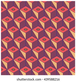 Vector colorful blocks pattern and triangle design background. Vibrant colors for design background and materials