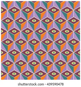 Vector colorful blocks and triangle design background. Vibrant colors for design background and materials