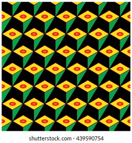 Vector colorful blocks and triangle design background. Vibrant colors for design background and materials