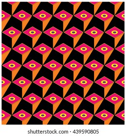 Vector colorful blocks and triangle design background. Vibrant colors for design background and materials