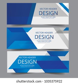 Vector colorful blue banner web header design Can be adapt to Brochure, Annual Report, Magazine, Poster, Corporate Presentation.