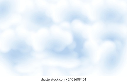 Vector colorful blue sugar cotton cloud background.