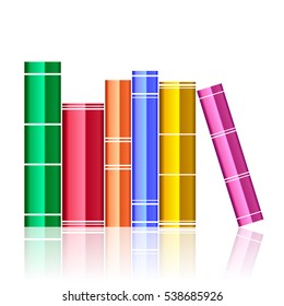 Vector colorful books