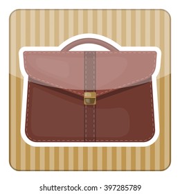 Vector colorful briefcase icon