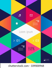 Vector, colorful and bright background with place for text.