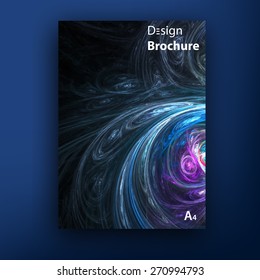 Vector colorful brochure - booklet cover design templates collection  A4 size.