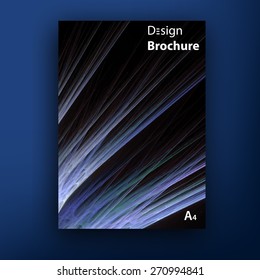 Vector colorful brochure - booklet cover design templates collection  A4 size.