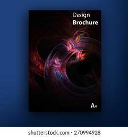 Vector colorful brochure - booklet cover design templates collection  A4 size.