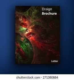 Vector colorful brochure - booklet cover design templates collection  letter size.