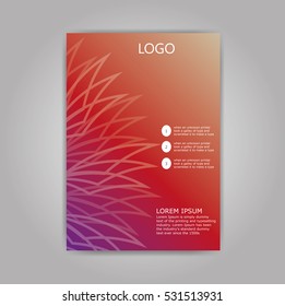 vector colorful brochure flyer design template 