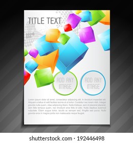 vector colorful brochure flyer template 