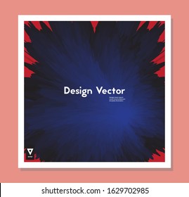 vector colorful brochure template with abstract  grunge shape