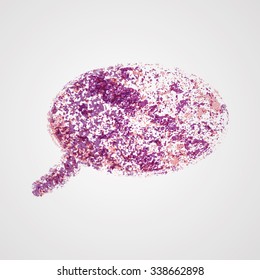 Vector Colorful Bubble Speech.