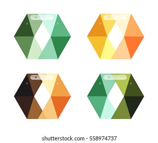 Vector colorful business infographic template or web banner layout. Arrow shape