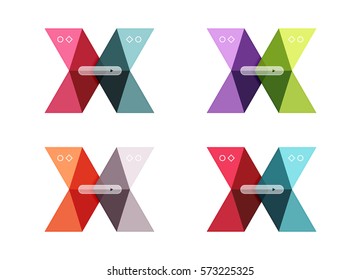 Vector colorful business infographic template or web banner layout. Arrow shape