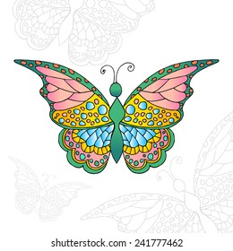 Vector colorful butterfly 