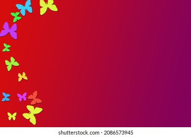 Vector colorful butterfly seamless repeat pattern design background. Cute girly pastel pattern.