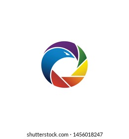 vector colorful camera application icon
