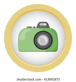 Vector colorful camera icon