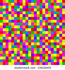 Vector colorful checkered pattern