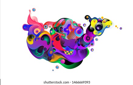 Vector Colorful Chicken illustration for Background  chinese zodiac logo and symbol