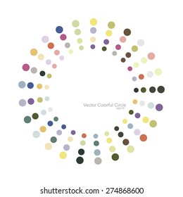 Vector colorful circle.