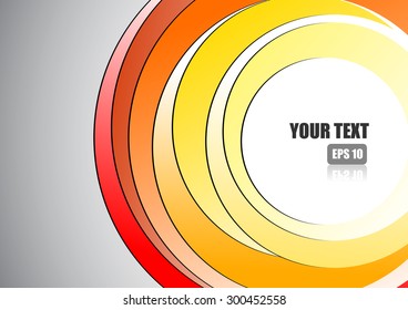 Vector : Colorful circle abstract background