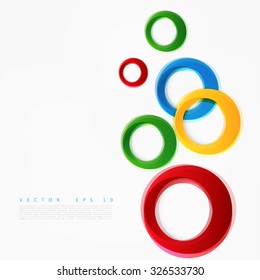 Vector colorful circle. Beautiful color design elements