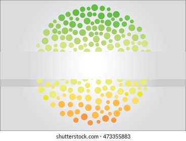 Vector colorful circle dots and bubbles abstract background 