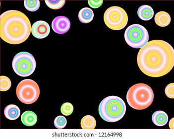 Vector Colorful Circles Background