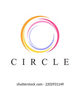 vector colorful circular abstract logo