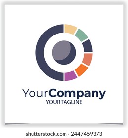 Vector Colorful circular logotype design template