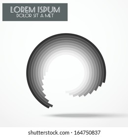 Vector colorful circular motion background