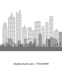 Vector colorful cities. Vector illustration.