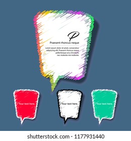 Vector  Colorful cloud speech bubbles,  red bubbles,  black and white bubbles,  green bubbles,   price tags,  sticker