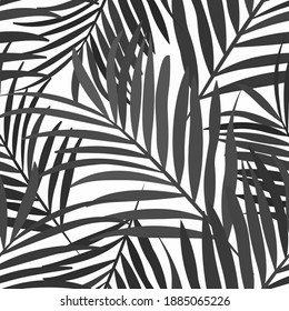 Vector colorful collage contemporary natural seamless pattern. Modern abstract shapes, hand drawn textures, tropical leaves. Vector pattern with exotic abstract leaves for any purposes