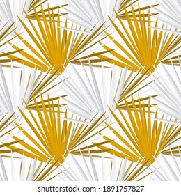 Vector colorful collage contemporary natural seamless pattern. Modern abstract shapes, hand drawn textures, tropical leaves. Vector pattern with exotic abstract leaves for any purposes