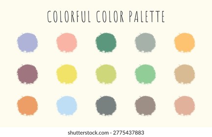 Vector Colorful Color Palette Collection