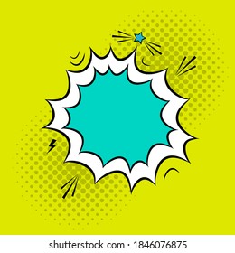 Antecedentes vectoriales de historietas coloridas con burbujas de habla blanca en blanco, medio tono en el estilo de los cómics de arte pop