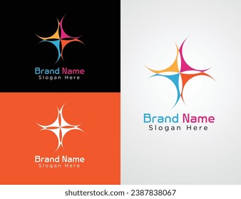 Vector Colorful Company website logo collection