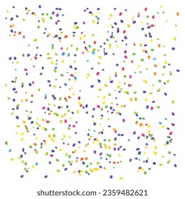Diseño de fondo de confeti colorido vector.