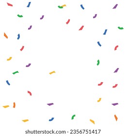Vector colorful confetti design background.