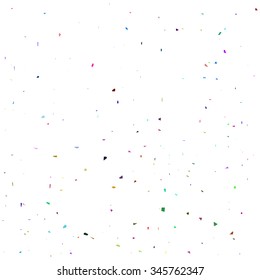 Vector Colorful  Confetti Isolated on White Background. Confetti Background.