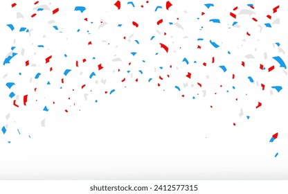 Vector colorful confetti on the transparent background, birthday, party, holiday, Celebration, background, congratulation, anniversary, confetti, decoration, luxury, symbol,