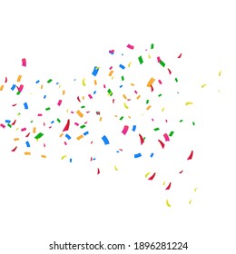 vector colorful confetti on white background EPS10