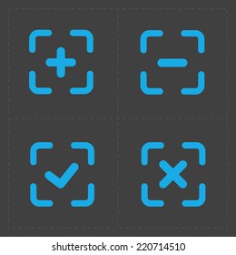 Vector colorful confirm icons set
