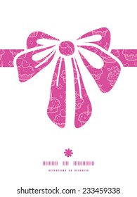 Vector colorful cupcake party gift bow silhouette pattern frame