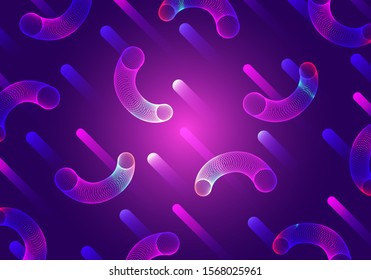 vector colorful curve turve outlines for brochure banner and publication