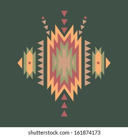 Vector colorful decorative ethnic pattern