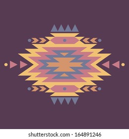 Vector colorful decorative ethnic pattern